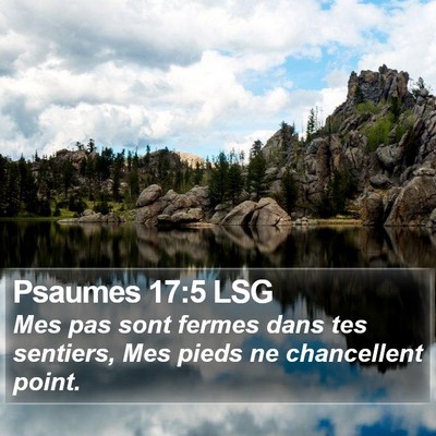 Psaumes 17:5 LSG Bible Verse Image