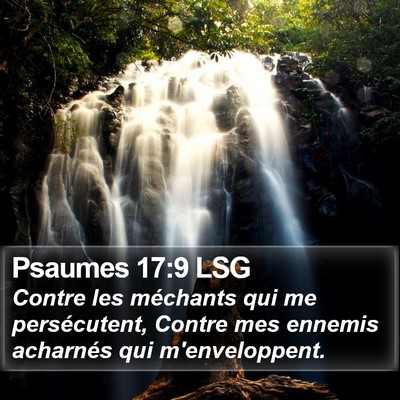 Psaumes 17:9 LSG Bible Verse Image
