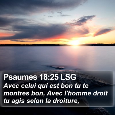 Psaumes 18:25 LSG Bible Verse Image