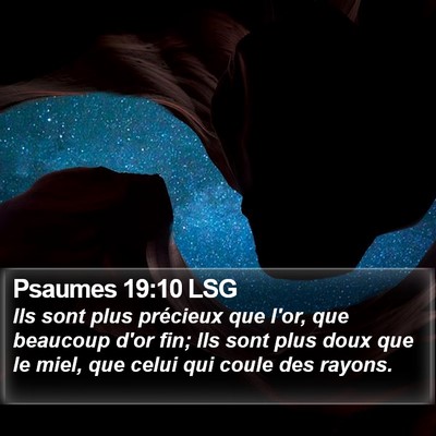 Psaumes 19:10 LSG Bible Verse Image