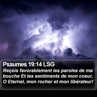Psaumes 19:14 LSG Bible Verse Image