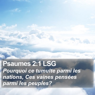 Psaumes 2:1 LSG Bible Verse Image