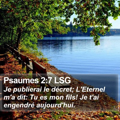 Psaumes 2:7 LSG Bible Verse Image