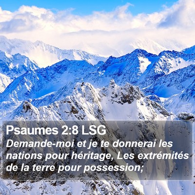 Psaumes 2:8 LSG Bible Verse Image
