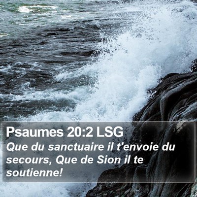 Psaumes 20:2 LSG Bible Verse Image