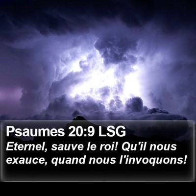 Psaumes 20:9 LSG Bible Verse Image