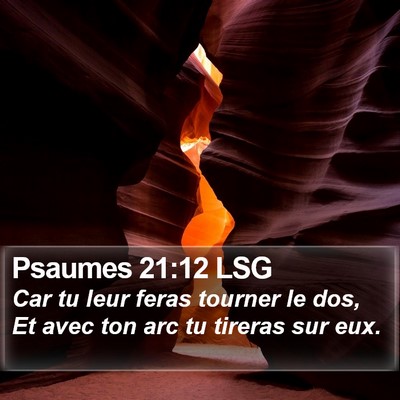 Psaumes 21:12 LSG Bible Verse Image