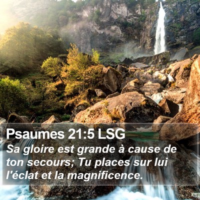 Psaumes 21:5 LSG Bible Verse Image