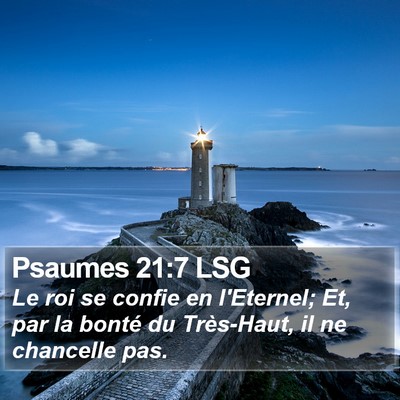 Psaumes 21:7 LSG Bible Verse Image