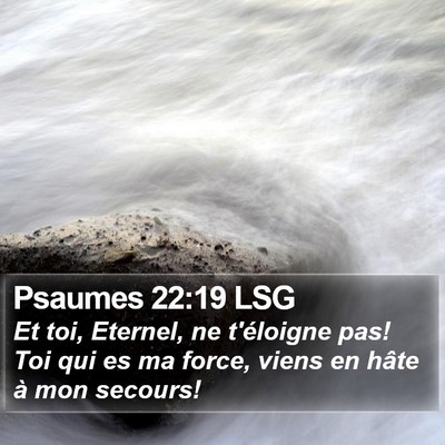 Psaumes 22:19 LSG Bible Verse Image