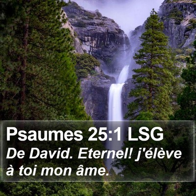 Psaumes 25:1 LSG Bible Verse Image