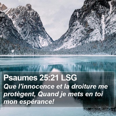 Psaumes 25:21 LSG Bible Verse Image