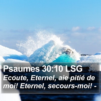 Psaumes 30:10 LSG Bible Verse Image