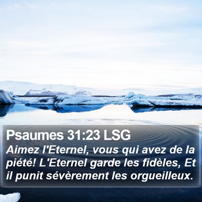 Psaumes 31:23 LSG Bible Verse Image
