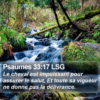 Psaumes 33:17 LSG Bible Verse Image