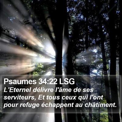 Psaumes 34:22 LSG Bible Verse Image