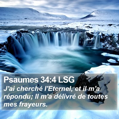 Psaumes 34:4 LSG Bible Verse Image