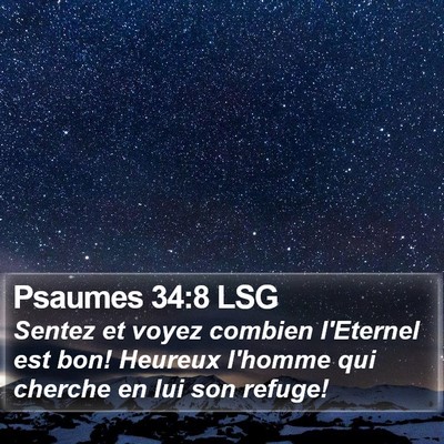 Psaumes 34:8 LSG Bible Verse Image