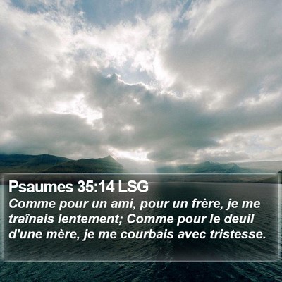 Psaumes 35:14 LSG Bible Verse Image