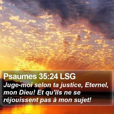 Psaumes 35:24 LSG Bible Verse Image