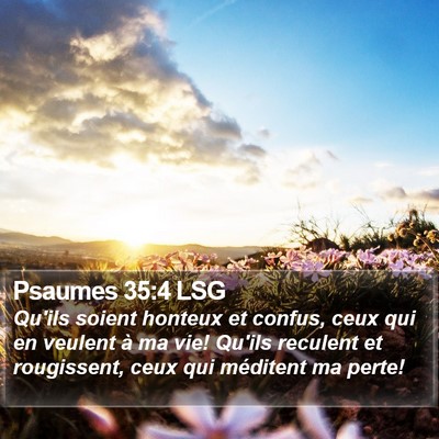 Psaumes 35:4 LSG Bible Verse Image