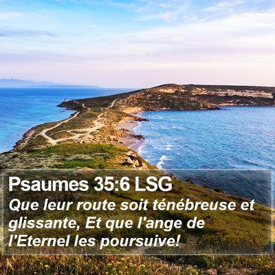 Psaumes 35:6 LSG Bible Verse Image