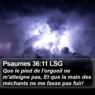 Psaumes 36:11 LSG Bible Verse Image