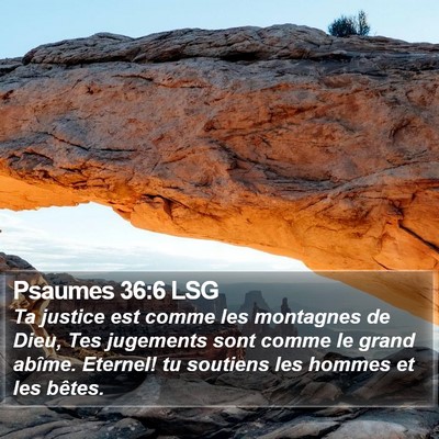 Psaumes 36:6 LSG Bible Verse Image