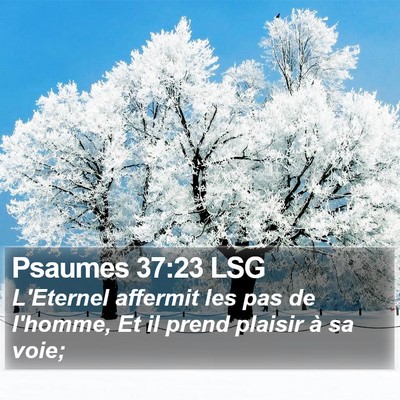 Psaumes 37:23 LSG Bible Verse Image