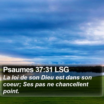 Psaumes 37:31 LSG Bible Verse Image