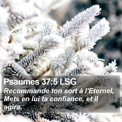 Psaumes 37:5 LSG Bible Verse Image