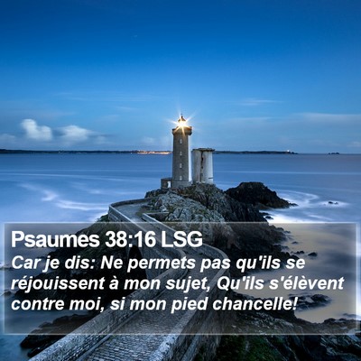 Psaumes 38:16 LSG Bible Verse Image