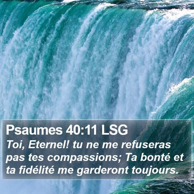 Psaumes 40:11 LSG Bible Verse Image