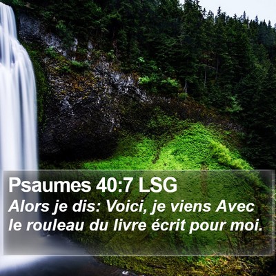 Psaumes 40:7 LSG Bible Verse Image