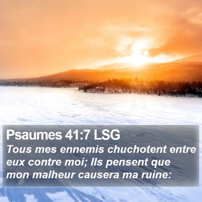 Psaumes 41:7 LSG Bible Verse Image