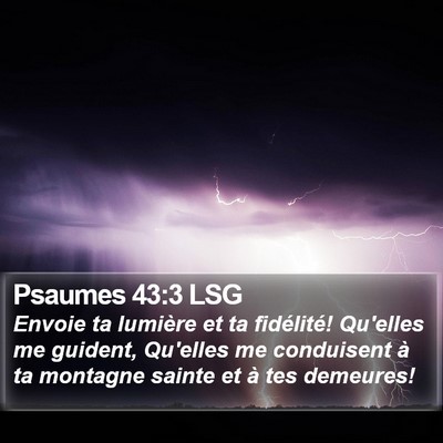 Psaumes 43:3 LSG Bible Verse Image