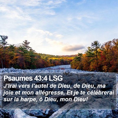 Psaumes 43:4 LSG Bible Verse Image