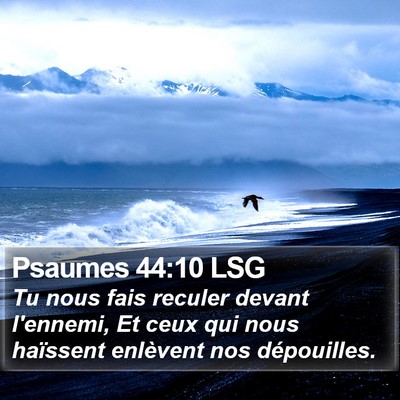 Psaumes 44:10 LSG Bible Verse Image