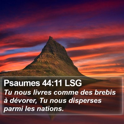 Psaumes 44:11 LSG Bible Verse Image