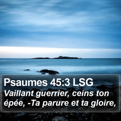 Psaumes 45:3 LSG Bible Verse Image
