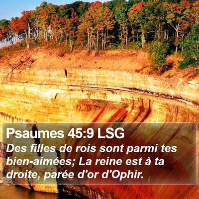 Psaumes 45:9 LSG Bible Verse Image
