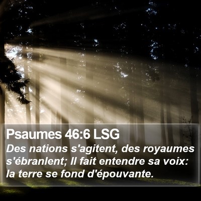Psaumes 46:6 LSG Bible Verse Image
