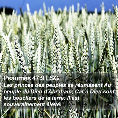 Psaumes 47:9 LSG Bible Verse Image