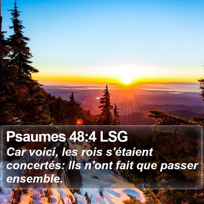 Psaumes 48:4 LSG Bible Verse Image