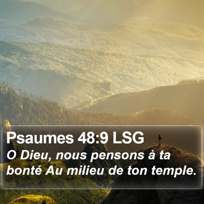 Psaumes 48:9 LSG Bible Verse Image