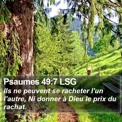 Psaumes 49:7 LSG Bible Verse Image
