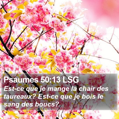 Psaumes 50:13 LSG Bible Verse Image