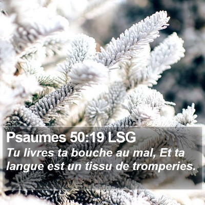Psaumes 50:19 LSG Bible Verse Image