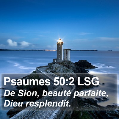 Psaumes 50:2 LSG Bible Verse Image