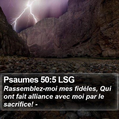 Psaumes 50:5 LSG Bible Verse Image